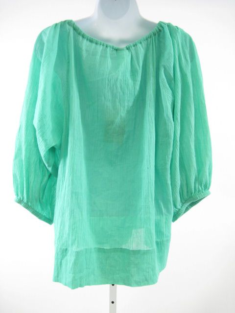 NWT MALENE BIRGER Mint Peasant Top Blouse Size 38 $298  