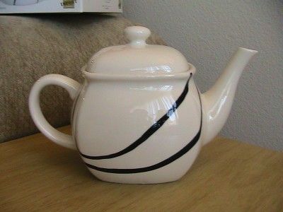 Corelle Coordinates Simple Lines Square Teapot/Tea Pot  