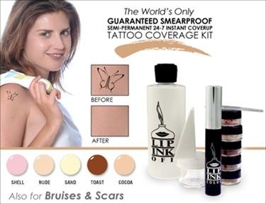 LIP INK® 24 7 Instant Tattoo Bruise & Scar Cover up Kit  