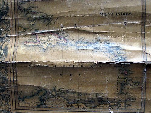 1853 Wall Map UNITED STATES * HORACE THAYER coast to coast GOLD 
