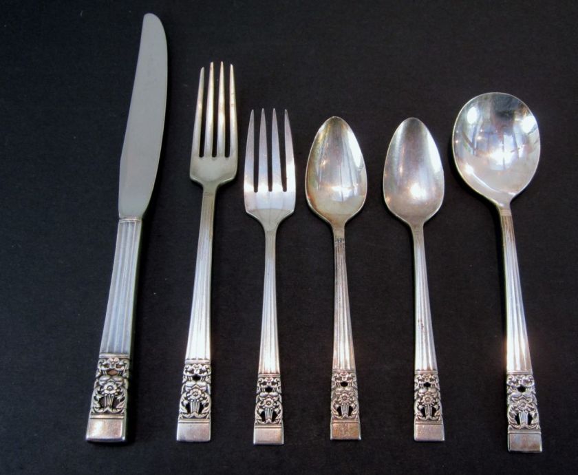 Oneida Coronation Community Silverplate Old 1936 6 Piece Place Setting 