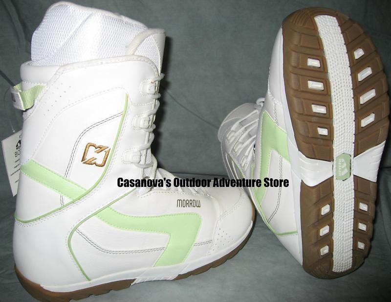   WHITE/SAGE GREEN WILDFLOWER SNOWBOARD BOOTS NEW ON SALE $79  