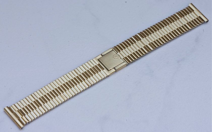 Vintage Nivada watch gold plated NSA bracelet New Old Stock 1960s/70s 