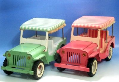 1963 RARE Vintage Tonka~ OUTDOOR LIVING JEEP SURREY Green #2140 and 