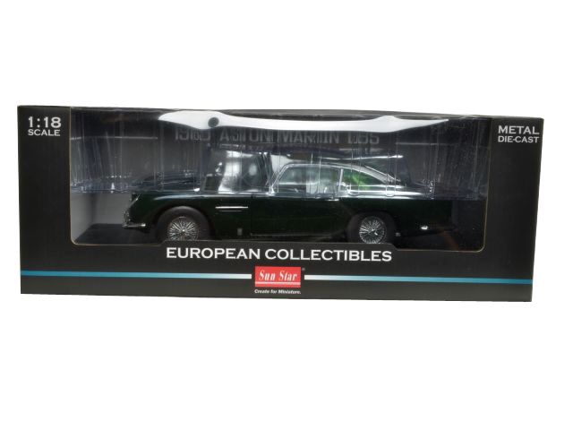   ASTON MARTIN DB5 BRITISH RACING GREEN 118 MODEL CAR BY SUNSTAR 1001