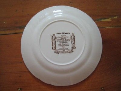 MEAKIN ENGLAND FAIR WINDS BROWN BREAD BUTTER PLATES  