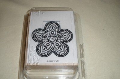 NEW/UM Stampin Up Rubber Stamp Triple Treat Flower Floral  