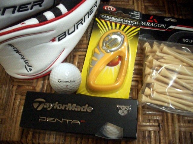 TaylorMade Golf Set Burner Driver Irons Club Ghost Putter NEW $199 Bag 