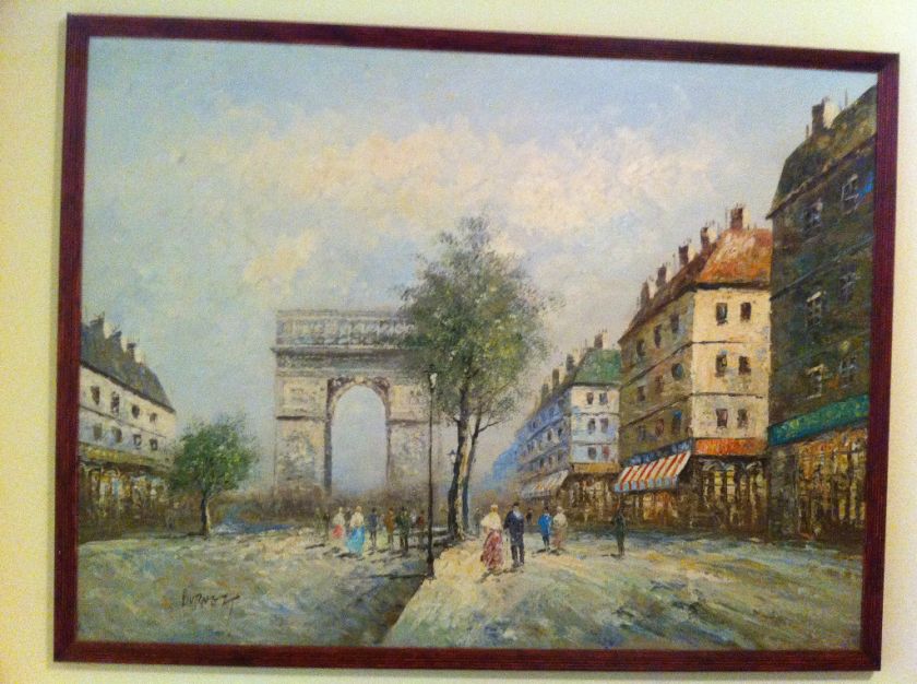 BURNETT Oil Painting titled Arc de Triumph Large 25 X 50  