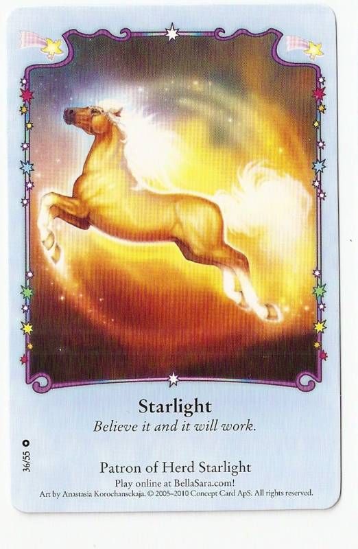 BELLA SARA NON FOIL CARD STARLIGHTS #36/55*STARLIGHT*  