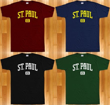 SAINT PAUL T shirt   651 St Paul MSP Minnesota XS 4XL  