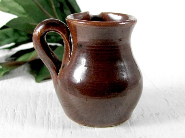 Vintage Georgia Pitcher Art Pottery Miniature  