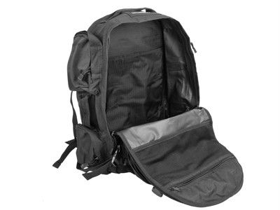 sides of the back pack adjustable sternum and waist straps