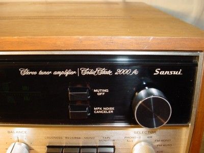 SANSUI 2000A VINTAGE STEREO RECEIVER  