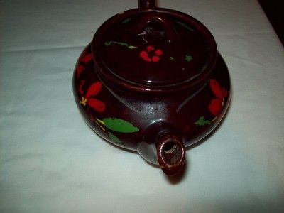 Teapot Royal Canadian Art Pottery Vintage Brown Large  