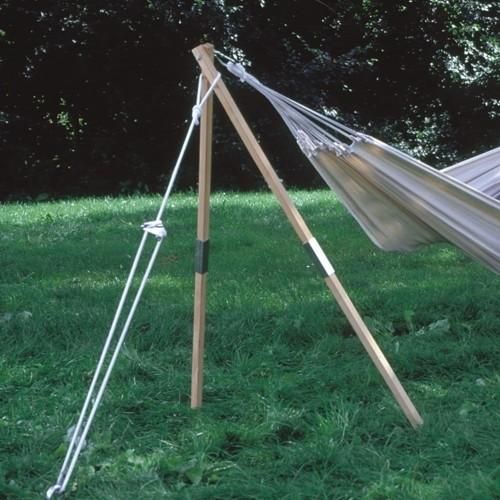 New Madera Free Standing Hammock Stand   Wood Finish  