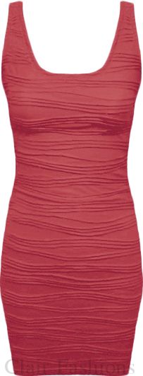 Ladies Crinkle Bodycon Mini Vest Dress Womens Top 8 14  