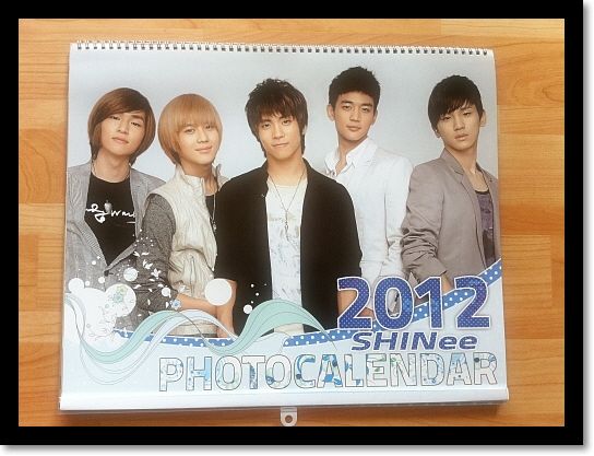 SHINEE TVXQ SNDS SM SHINEE COLLECTION 2012 WALL CALENDAR  