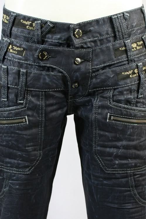 BRAND NEW CIPO & BAXX TRIPLE WAIST STANDARD BLUE JEANS  