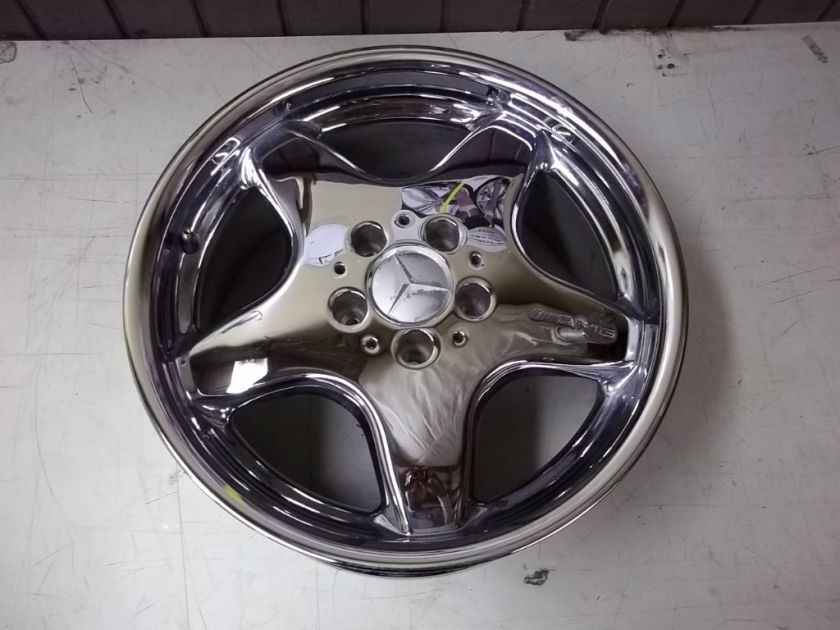 CHROME MERCEDEZ BENZ AMG WHEEL CLK55 E55 S55  