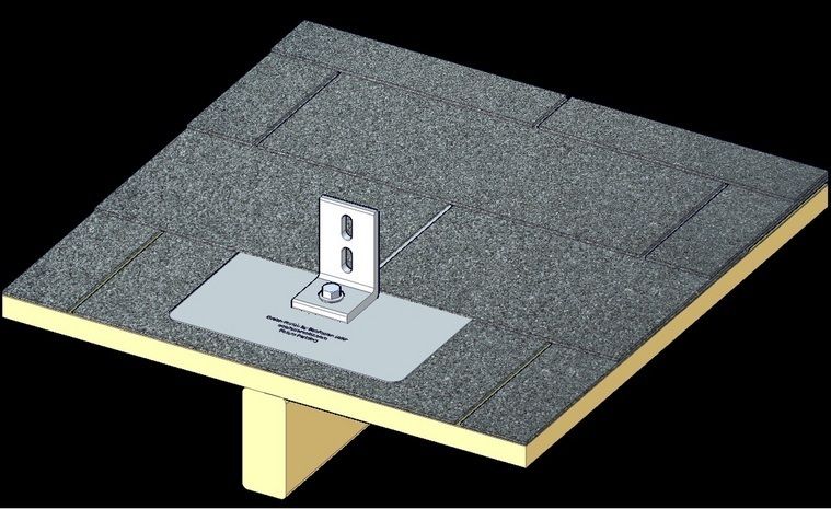 SOLAR FLASHING   USA MADE ROOF SHINGLE FLASHING AND L FOOT  