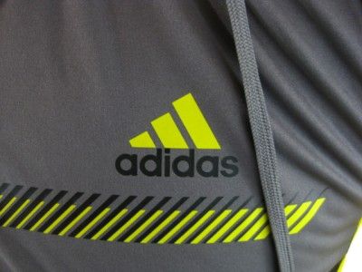 Adidas Colis Large L Hooded Running Jacket Track Top Gray Yellow M10 