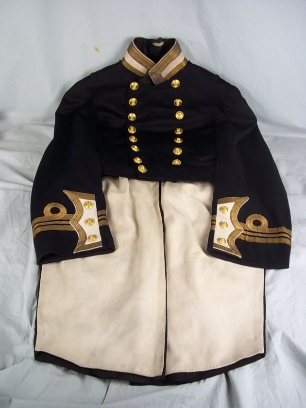 Early 20th Century Lieutenant Commanders Naval Officers Tailcoat 