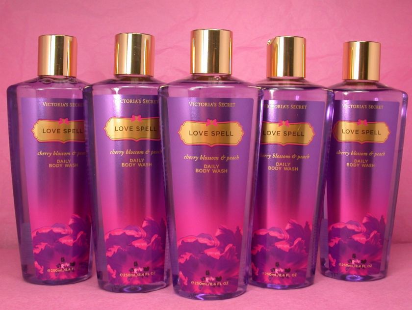 bottles Victoria Secret love spell daily body wash NEW match 8.4 fl 