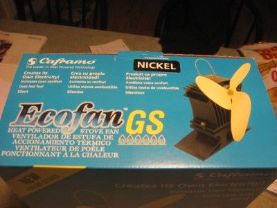 Caframo ECOFAN GS GAS STOVE FAN 806CA KBX pellet nickel  