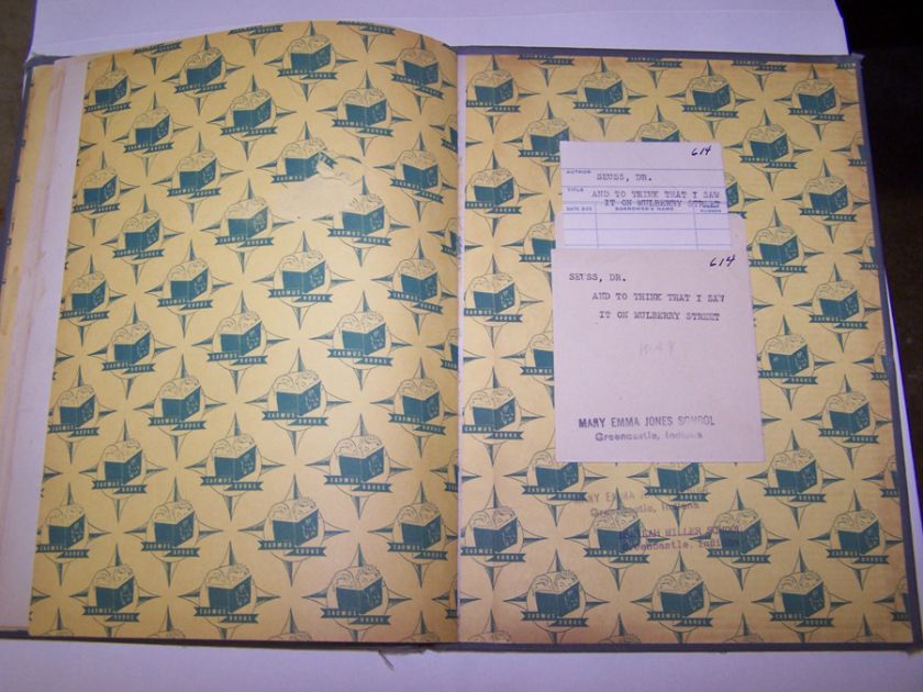 ODD Copy 1937 DR SEUSS Mulberry Street 8th Printing  