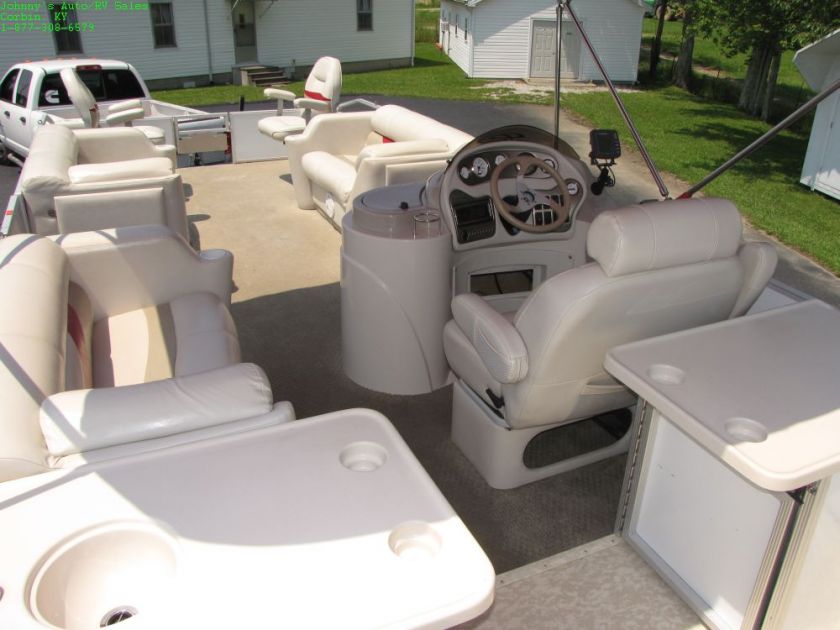   FISH PONTOON BOAT 2006 CREST 2560 FAMILY FISH PONTOON BOAT  