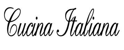 CUCINA ITALIANA Vinyl Wall Quote Decal Italian Kitchen  