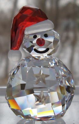 SWAROVSKI 2010 CHRISTMAS Rocking Snowman NIB  