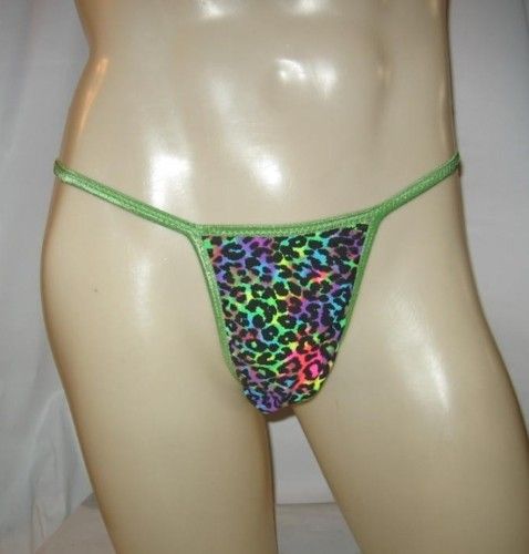 Mens Thong DIAMOND BACK G Pshychadelic Leopard 3DB8  