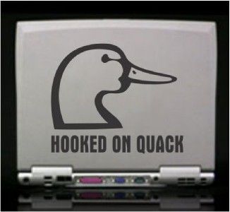 Hooked on Quack Duck Hunt Die Cut Vinyl Decal Sticker  