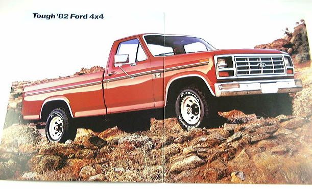 1982 82 Ford 4 WHEELER Pickup Truck BROCHURE XLS XLT  