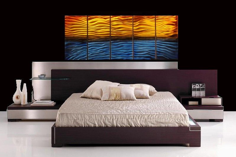 METAL PAINTING MODERN ABSTRACT WALL ART SCULPTURE LARGE