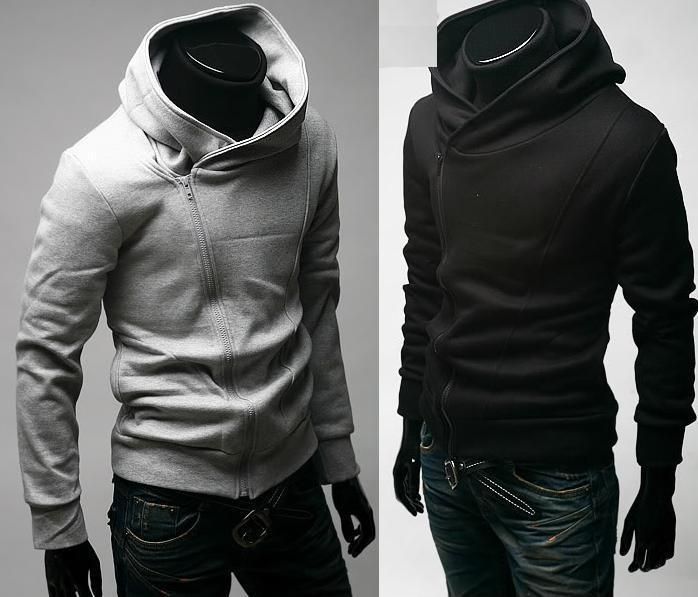   New Stylish Slim Fit Handsome Jacket Coat Hoodies US Size S,M,L H002