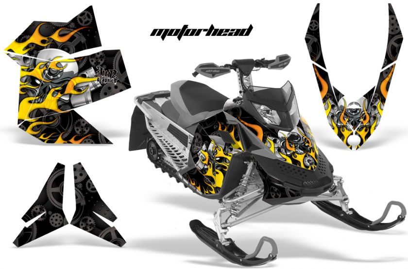   SNOWMOBILE WRAP RENEGADE GRAPHIC KIT SUMMIT SKIDOO REV XP 08 12 MHK