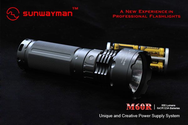 Sunwayman M60R Cree T6 LED Magnetic Control Flashlight  