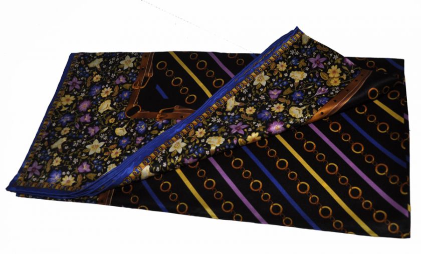 100% Silk Scarf 35 Turkish esarp women Black Hijab  