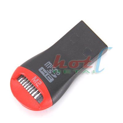 Mini USB 2.0 Micro SD T Flash TF M2 Memory Card Reader  