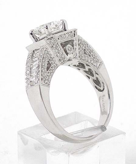 GIA 1.01 CT.D SI 1 PRINCESS CUT DIAMOND SOLITAIRE RING  