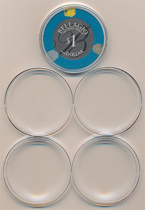 Set (10) 39mm Air Tite Casino Poker Chip Holders 10 Air Tites *  