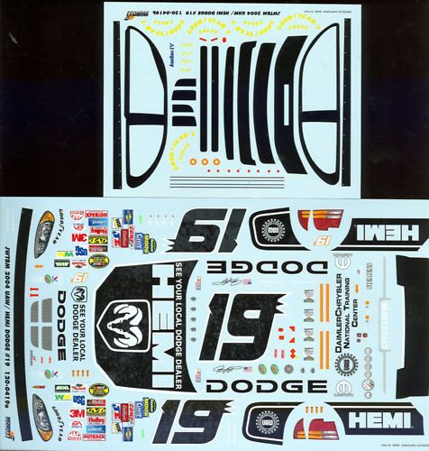 DECAL #19 DODGE HEMI SCHEME 2004 MAYFIELD JWTBM  