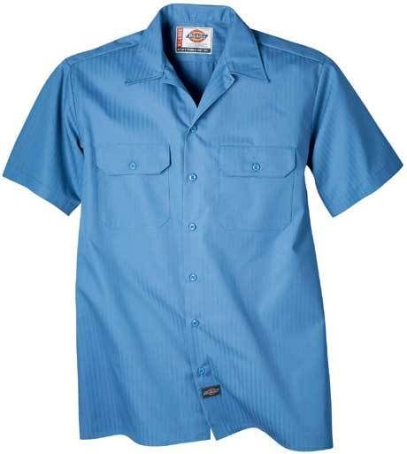 Dickies Twill Stripe Short Sleeve Work Shirt WS515  