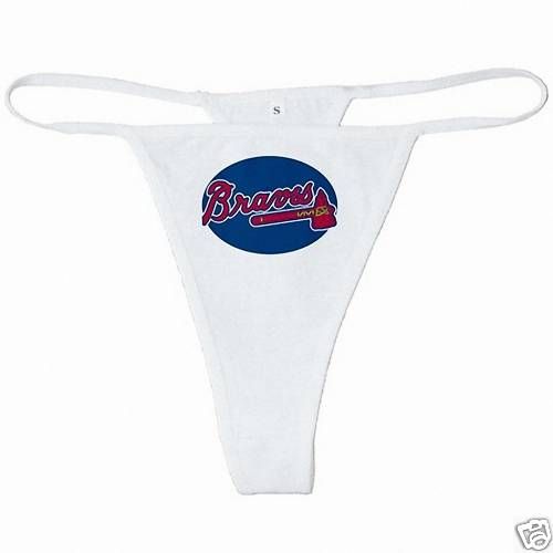 New Atlanta Braves White or Pink Thong  