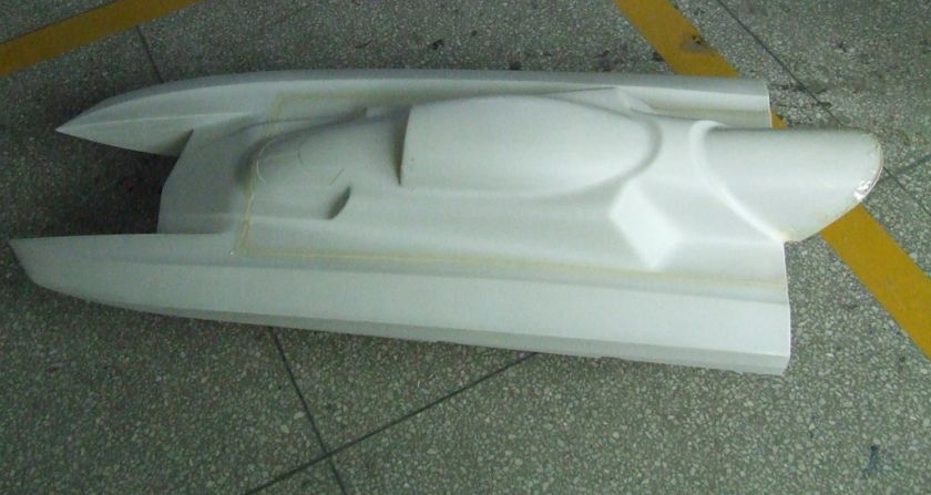 Fiberglass 44 catamaran for 23 26cc gas rc boat  