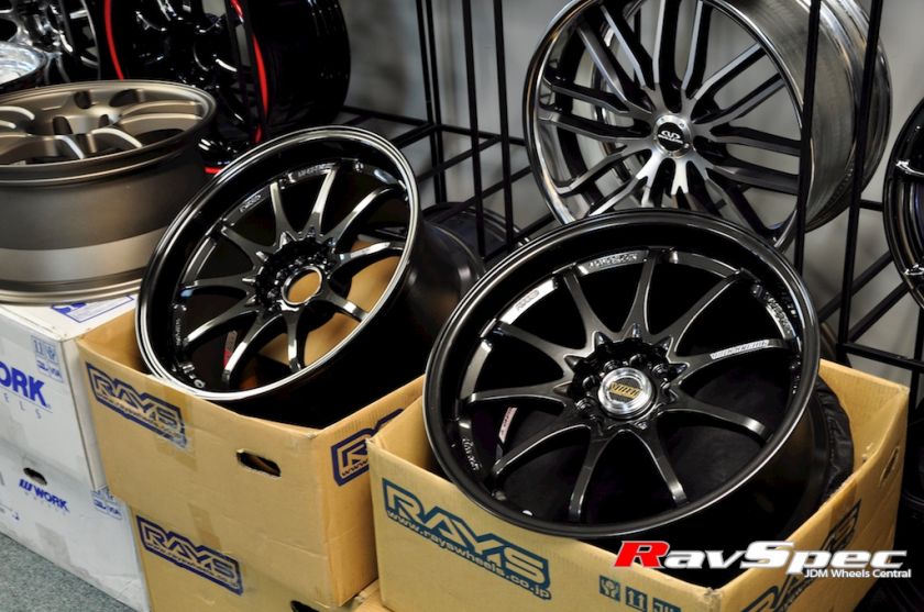   Racing CE28N   18x9.5 +22mm offset Diamond Black   EVO 8/9/X, STI, RX8