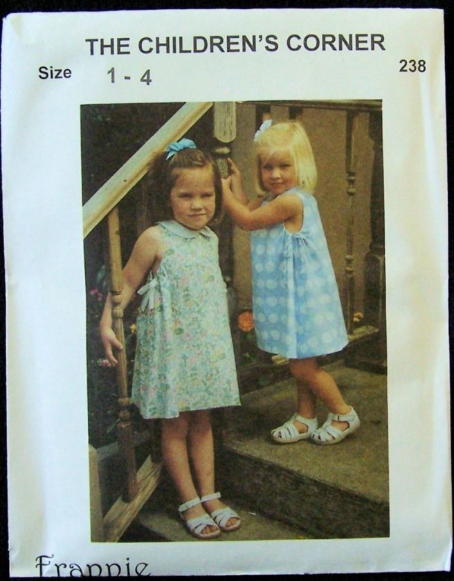 PATTERN FRANNIE BY CHILDRENS CORNER SIZE 5 8  